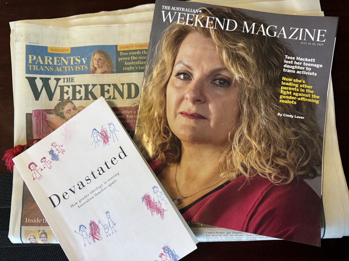 KirralieS's tweet image. After years of devastation, families whose lives have been destroyed by gender ideology are finally being heard.
You can read Tess Hackett’s @ROGDMum1 painful and eye opening story in our book Devasted and this weekend in the Australian.
It is one of the biggest medical…