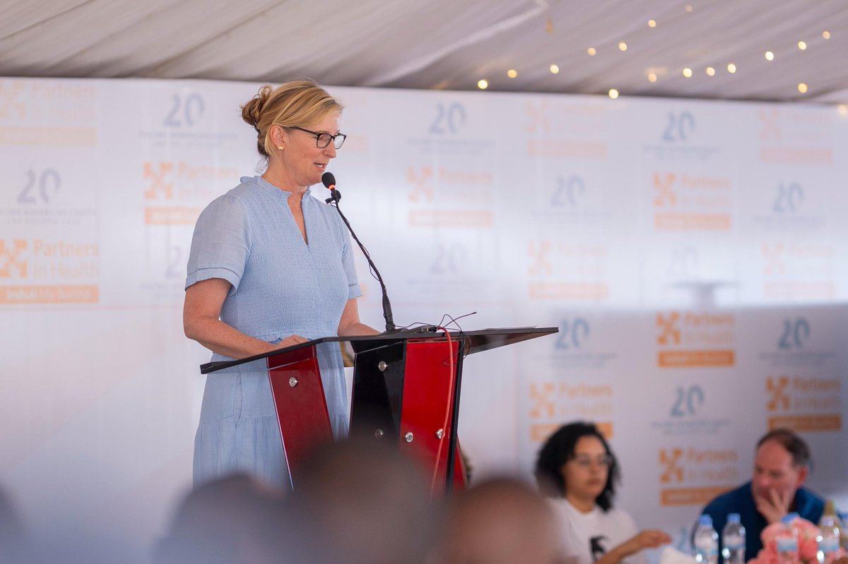 “20 years ago, we set out to revive Rwinkwavu Hospital with the 5S’s: staff, supplies, space, systems &amp; social support. Today, it stands tall a symbol of healing, hope, and a strong PIH- Govt of Rwanda partnership in building resilient healthcare.” Lesley King, #PIH Board Chair