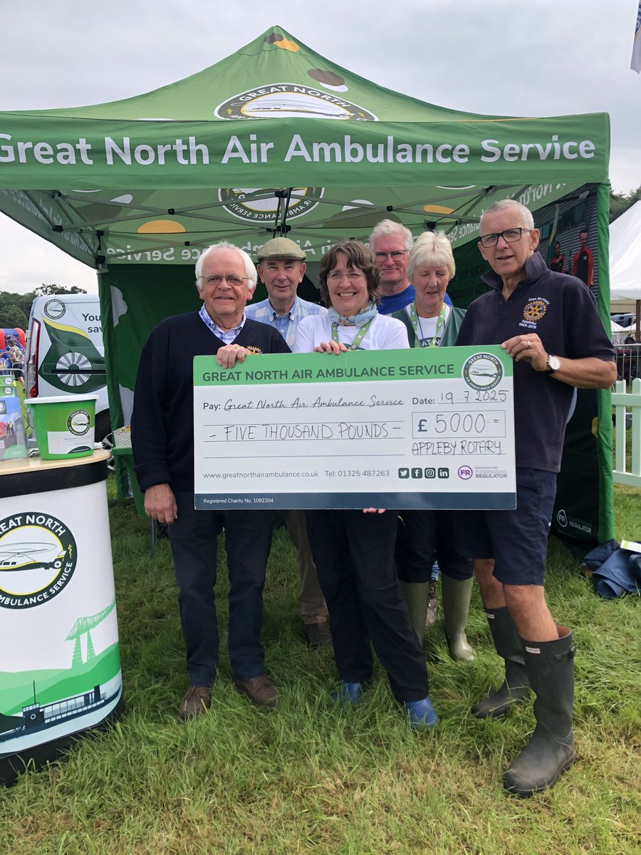 AlanMcViety's tweet photo. Rotary cheque presentation to GNAA at Penrith Show https://t.co/w4LRloreaJ