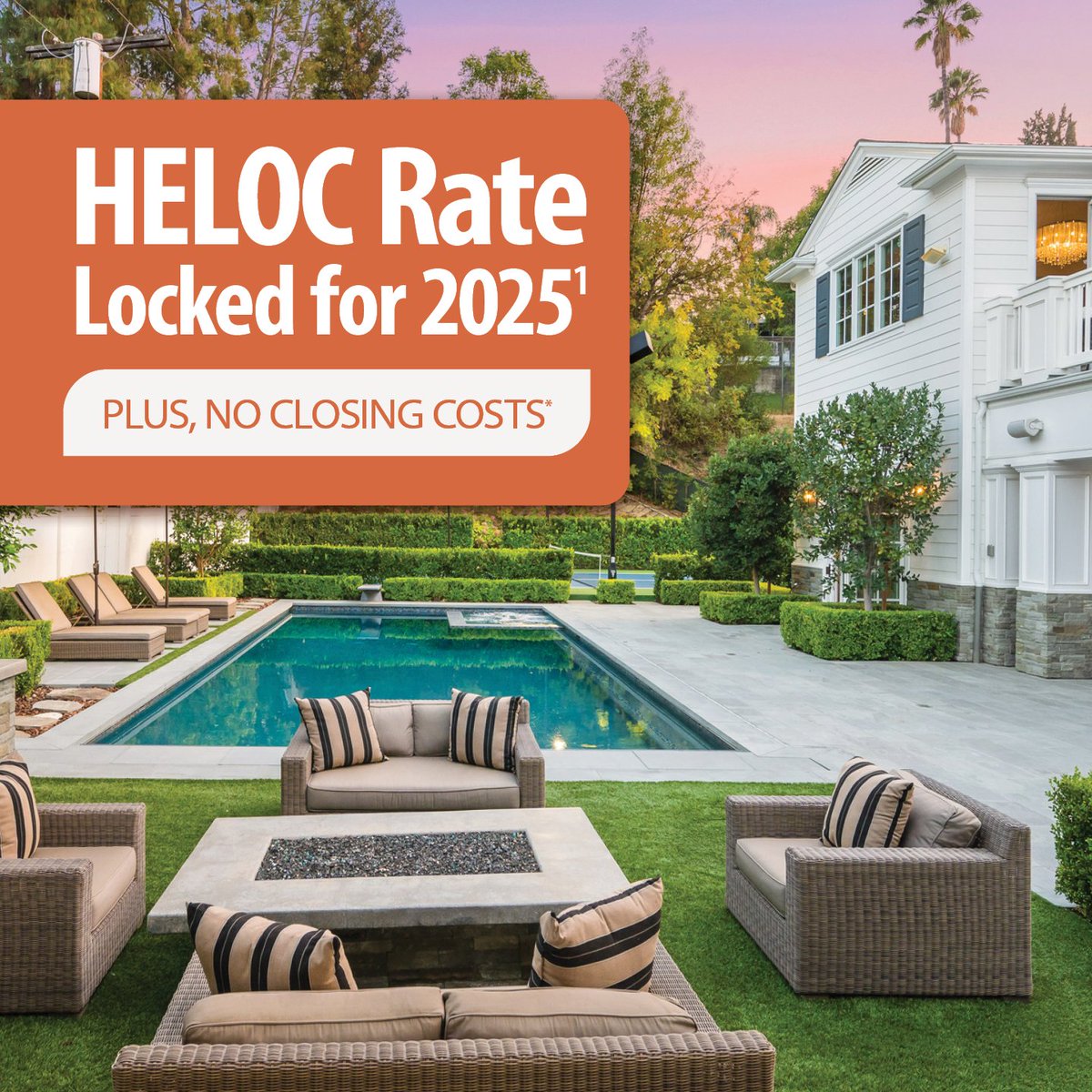 AppleFederalCU's tweet image. With a HELOC from Apple FCU, you’ll get a locked-in rate for the rest of 2025 — and if rates drop, yours does too.
Plus, pay no closing costs when you open now through Nov. 30. 
Learn more --&amp;gt; AppleFCU.org/HELOC
#SmartBorrowing #HomeEquity #AppleFCU