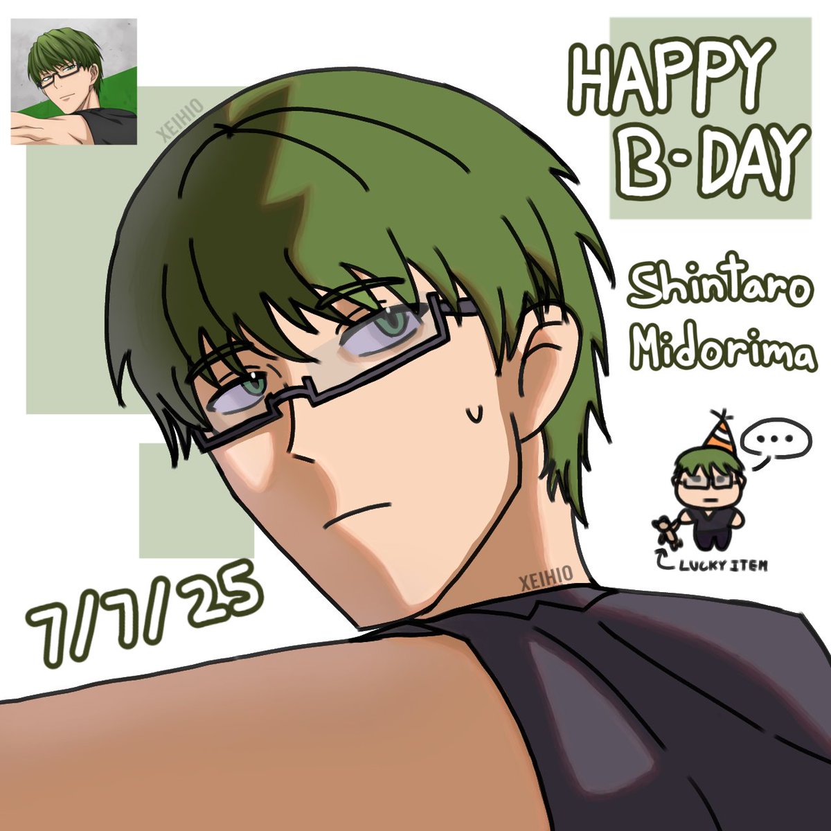 dashiroko's tweet image. HAPPY BIRTHDAY MIDORIMA!!!! haha,, im late again by weeks
#緑間真太郎生誕祭2025 
#緑間真太郎誕生祭2025 
#kurokonobasket #kurobas #黒子のバスケ