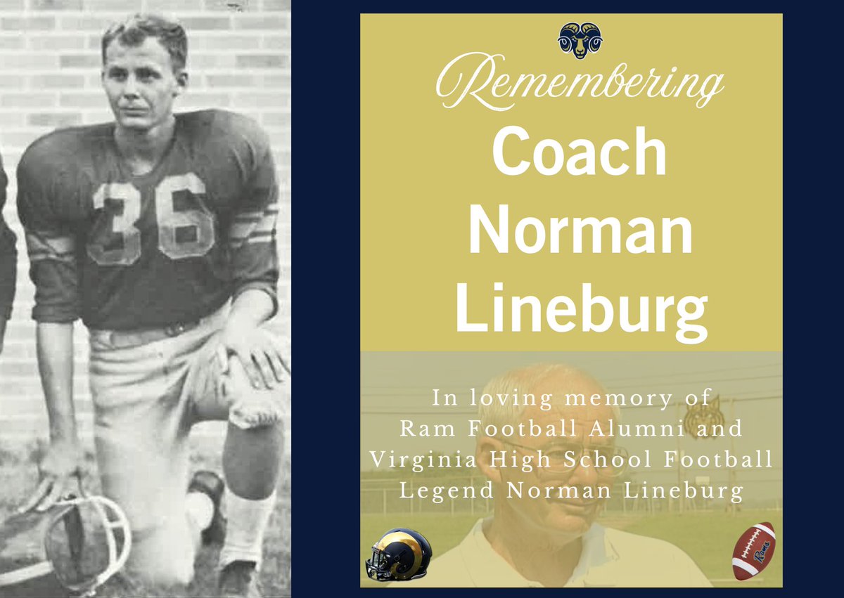 SURamsFootball's tweet image. The Shepherd Football Family would like to extend our condolences to Coach Lineburg’s family. Coach was a legend and a proud Shepherd Alumni. Rest in Peace Coach.