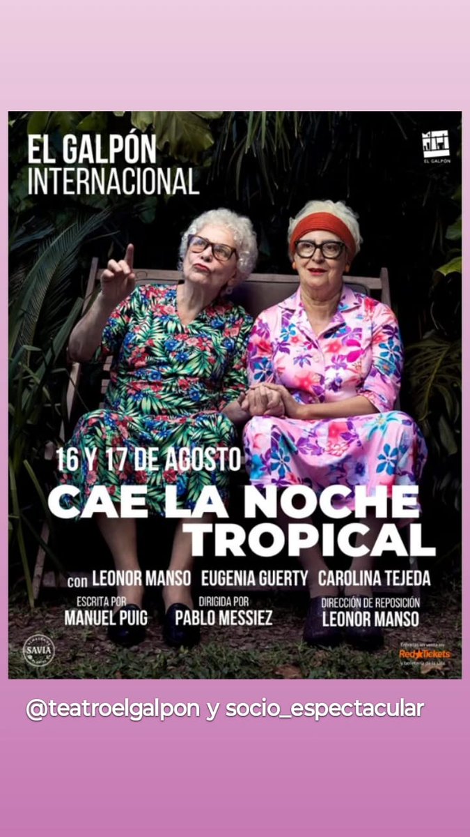 josemonaindia's tweet image. Llega a Montevideo la excelente versión teatral de la novela de Manuel Puig