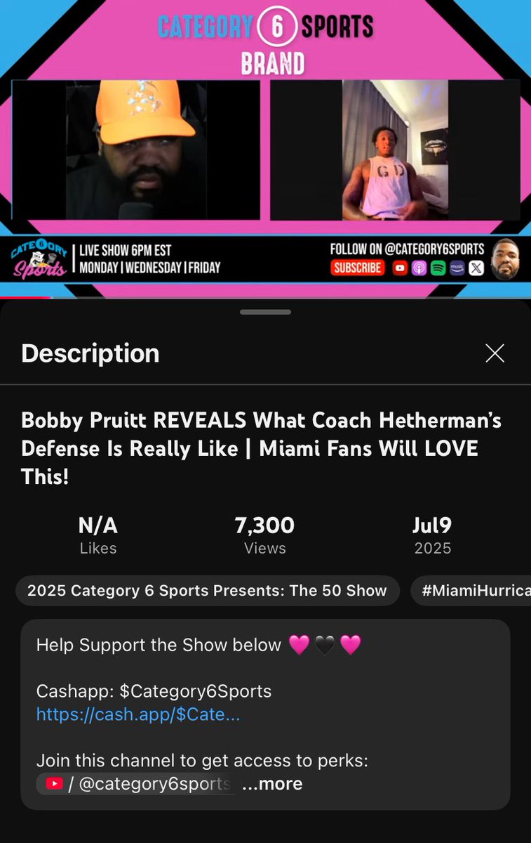50 (@freddiecane91) on Twitter photo Shoutout <a href="/bobby_pruitt/">Cameron Pruitt</a> <a href="/TawanaR85778020/">Tawana Robinson</a> and the chasers for making this the highest viewed video on Category 6 Shoutout <a href="/bobby_pruitt/">Cameron Pruitt</a> <a href="/TawanaR85778020/">Tawana Robinson</a> and the chasers for making this the highest viewed video on Category 6