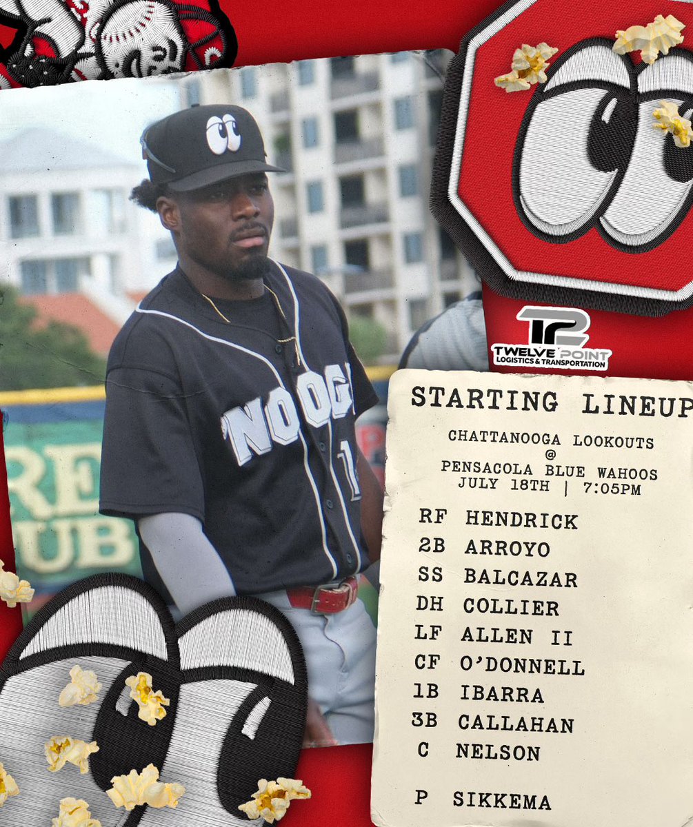 ChattLookouts's tweet image. It’s a new day!
🆚: Blue Wahoos
📍: Blue Wahoos Stadium
📻: Listen on 98.1 The Lake
📺: Watch on MiLB.TV
Presented by Twelve Point Logistics & Transportation