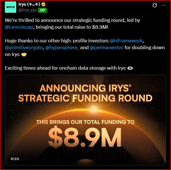 Heffsquare 👾 (@w3heffsquare) on Twitter photo I’ll be honest, <a href="/irys_xyz/">Irys (✧ᴗ✧)</a> wasn’t on my radar at first
Another “data protocol”? Looked like just another layer slapped on Arweave.
But the more I looked, the more I realized: Irys isn’t just storing data but it’s redefining what data does onchain.
Let’s clear the air🌚
→ Why I’ll be honest, <a href="/irys_xyz/">Irys (✧ᴗ✧)</a> wasn’t on my radar at first
Another “data protocol”? Looked like just another layer slapped on Arweave.
But the more I looked, the more I realized: Irys isn’t just storing data but it’s redefining what data does onchain.
Let’s clear the air🌚
→ Why