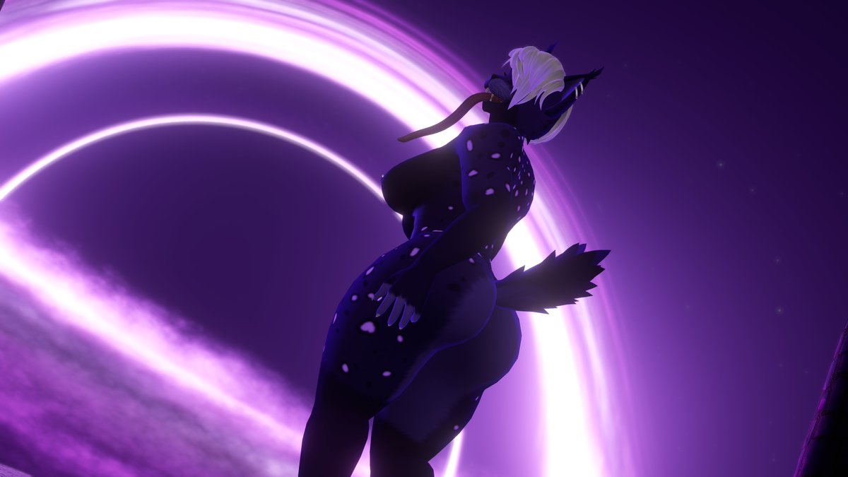 Down on your knees, under my stars.
The view? Divine. The heat? Unholy~ 💜👅