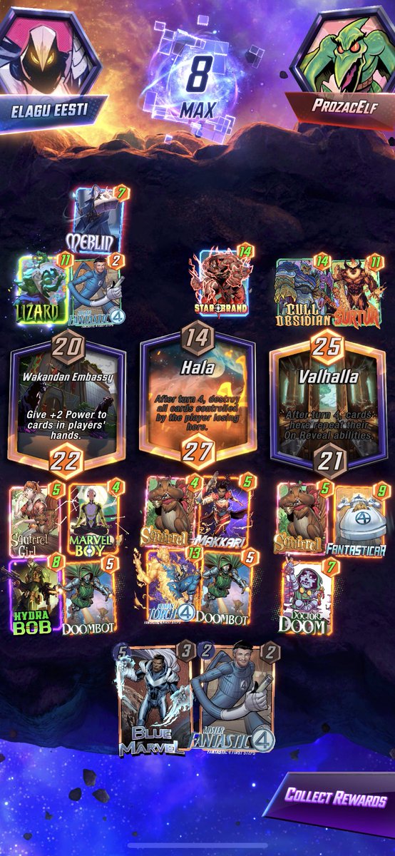 KHayes_reports's tweet image. More of a slog than expected this season. 93 back down to 86 and then turned on the ‘Doomed’ for a day long run to infinite. Props to @RegisKillbin for the deck find. #Snap