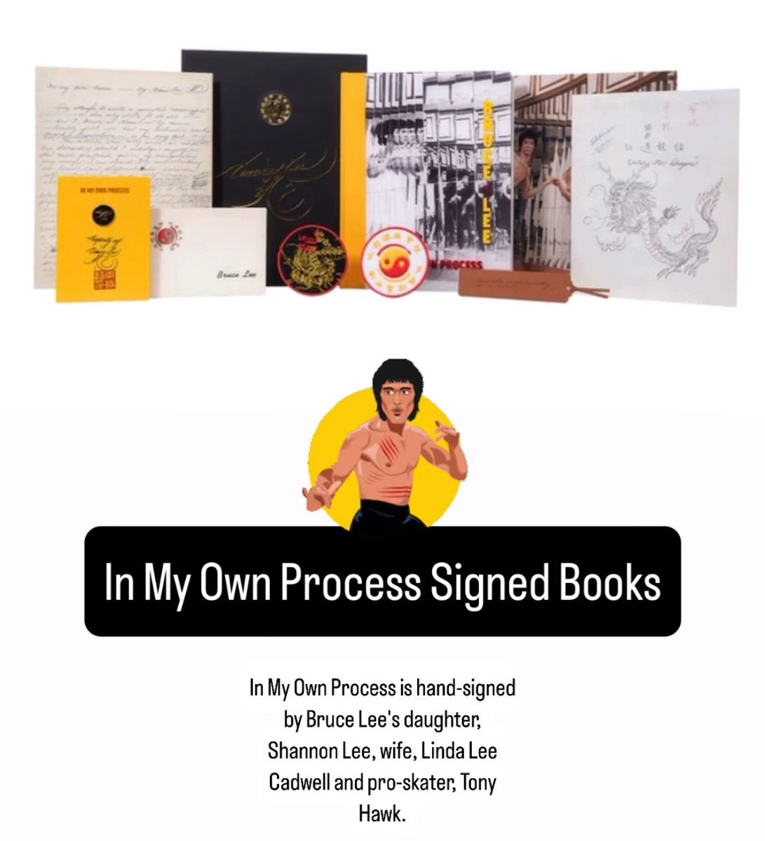 brucelee's tweet image. Signed copies of In My Own Process are BACK plus select titles on sale now 👉🏽 shop.brucelee.com/collections/bo…