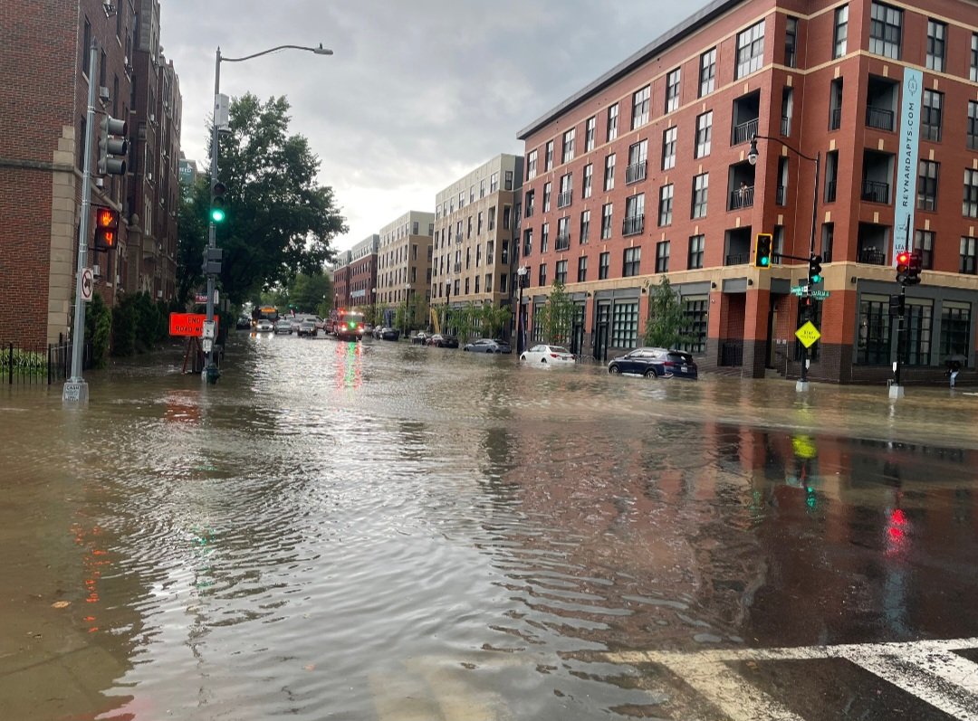 HIGH WATER ON GEORGIA AVE: 7000 Bl. of Georgia Ave. N.W. This area is experiencing a significant amount of flooding. AVOID THIS AREA. Photos shared by Community Member.