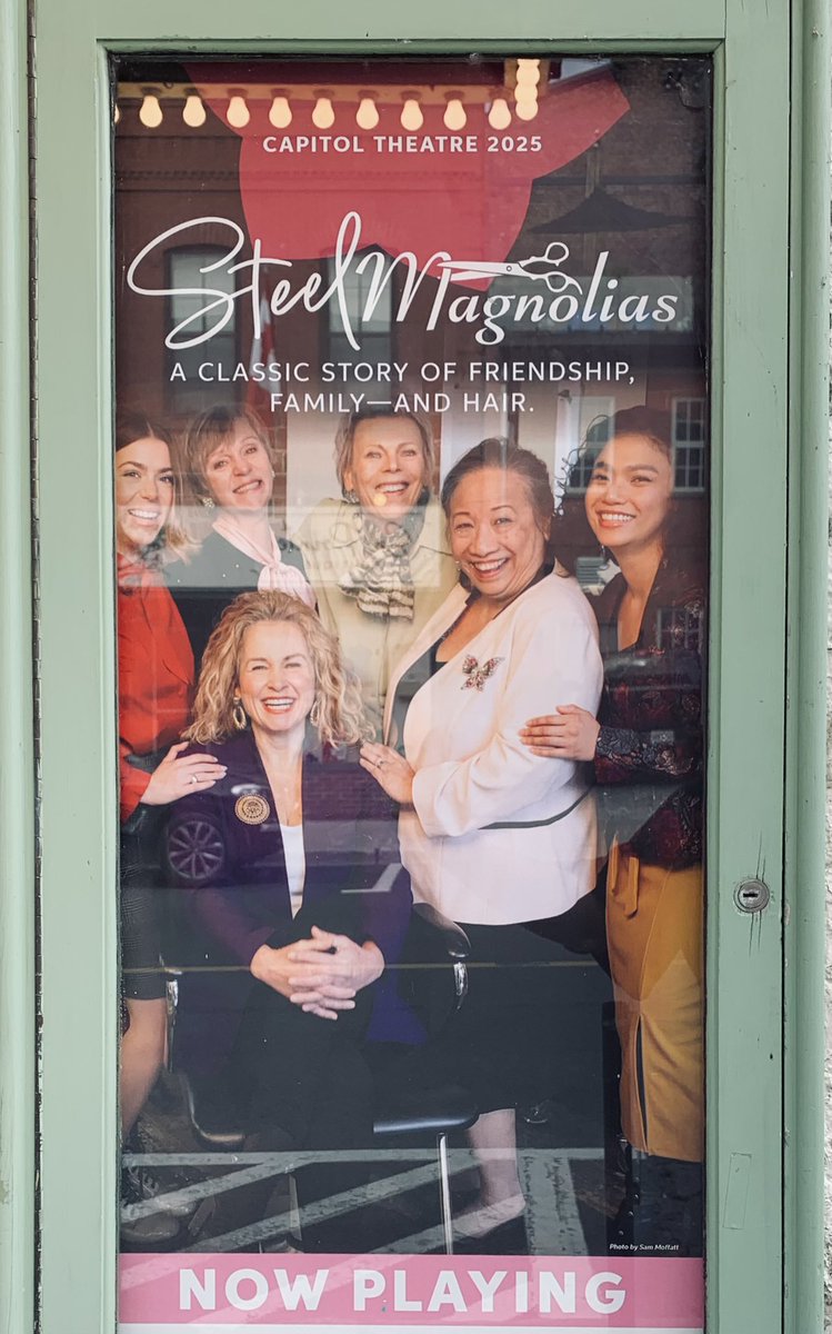 Derrick Chua (@d_chua) on Twitter photo Back to <a href="/CapitolPortHope/">Capitol Theatre</a> for opening of Steel Magnolias dir by Courtney Ch’ng Lancaster, w/ Deb Drakeford, Charlotte Dennis, Carolyn Fe, Belinda Corpuz, Raquel Duffy, Brenda Robins, design by Maddie Bautista, Jackie Chau, Laura Gardner, Michelle Ramsay, SM Kat Chin. Break legs!! Back to <a href="/CapitolPortHope/">Capitol Theatre</a> for opening of Steel Magnolias dir by Courtney Ch’ng Lancaster, w/ Deb Drakeford, Charlotte Dennis, Carolyn Fe, Belinda Corpuz, Raquel Duffy, Brenda Robins, design by Maddie Bautista, Jackie Chau, Laura Gardner, Michelle Ramsay, SM Kat Chin. Break legs!!
