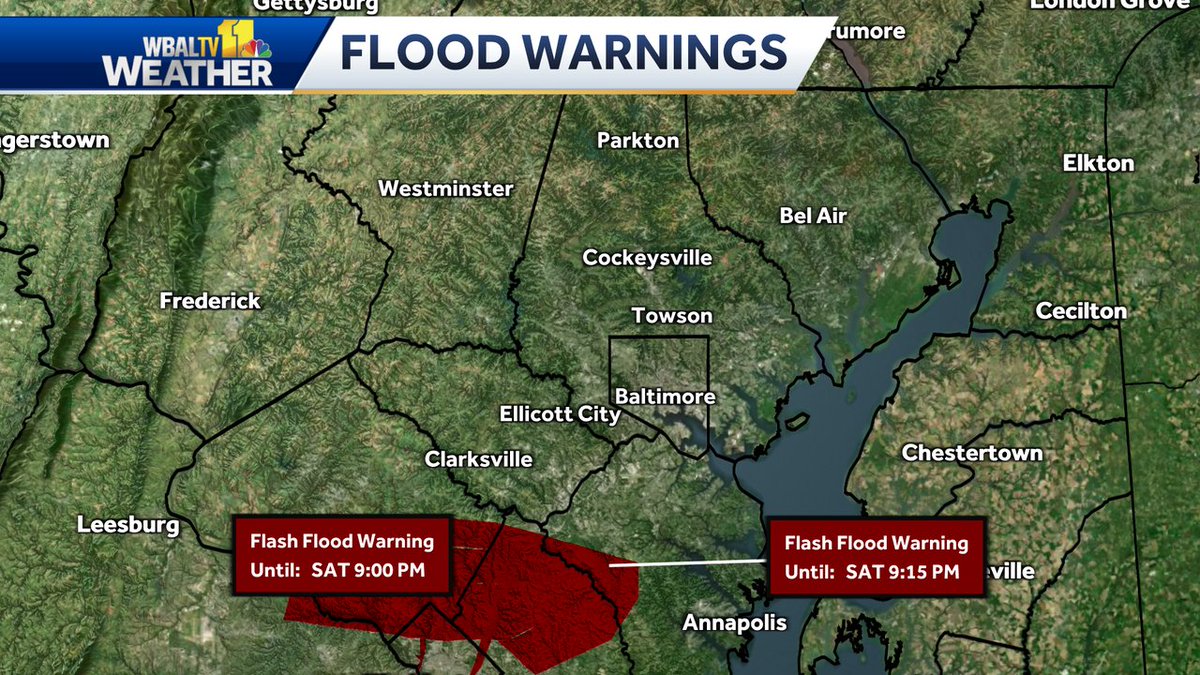 AvaWBAL's tweet image. Flood warnings are now in effect. For more details: wbaltv.com/alerts @wbaltv11 @wbalradio