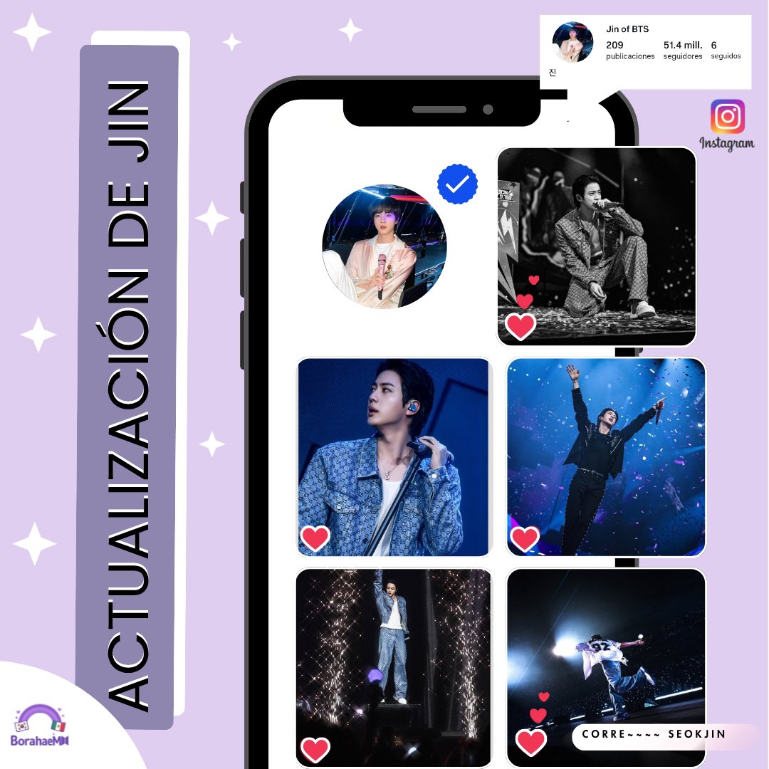 mxarmybh's tweet photo. “Jin nos actualizó en instagram con dos post sobre su concierto”

#POST 1

📲  INSTAGRAM 
         @JIN
—

 mas info` 
🔗:https://t.co/Rgd3JJoywD

#POST 2

📲  INSTAGRAM 
         @JIN 
—
 🐹 Corre~~~~ Seokjin

 mas info` 
🔗:https://t.co/JbOInX296Z https://t.co/kmV3knuzUd