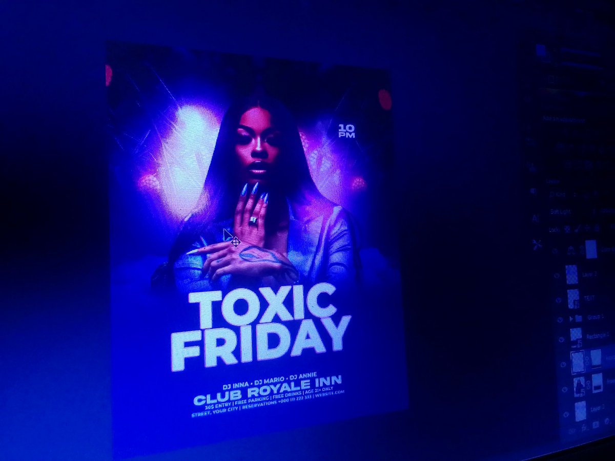 Gm gm CT
How did y'all weekend go 😁
Mine 👇👇
Jpegs loading soon 😁
Thanks to <a href="/Dharnyelpeter/">Daniel Peter</a> for the resources used 😊

I'm that badass designer for your next event.
Hit me up let's talk 😊