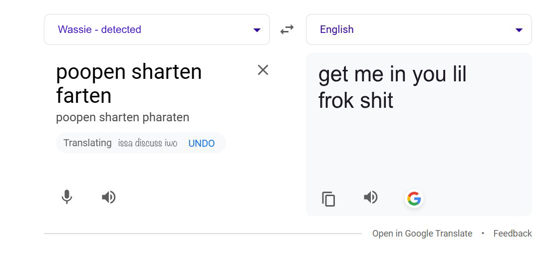sherlock_hodles's tweet image. my brother just sprinted into my room yelling OPEN GOOGLE TRANSLATE and typed this in and i just cant believe it's real