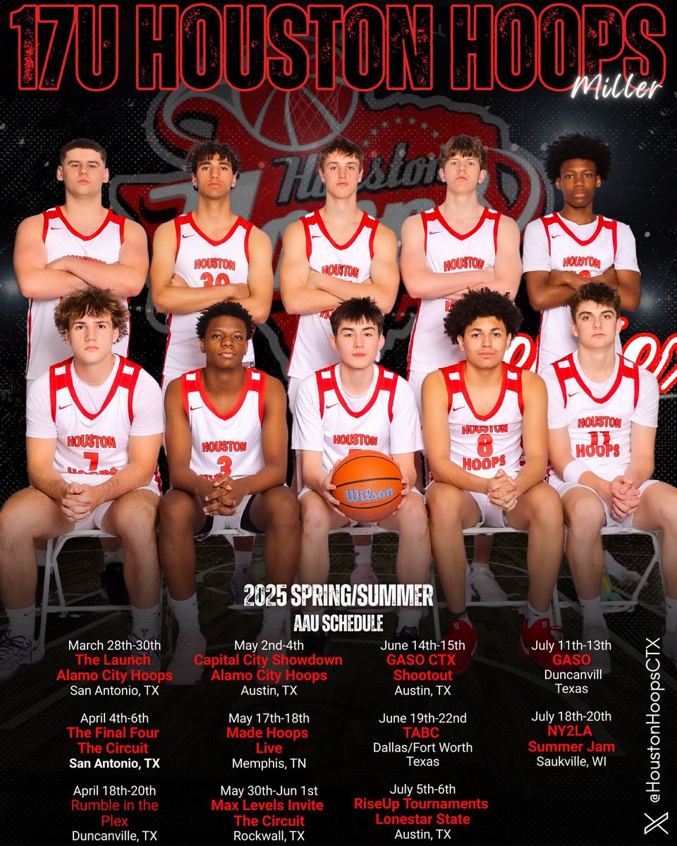 sean_millertime's tweet image. That’s a wrap on a very successful summer for @HoustonHoopsCTX 17U Miller.
7 undefeated tournaments. 3 @TexasHoopsGASO championship games w/2 titles.
39-5 overall record. These guys beat some of the best in state of TX. D2/D3 teams should take notice. @TreyNielson8