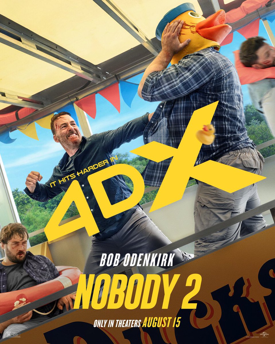 action_returns's tweet image. Nobody 2 4DX poster. #TheActionReturns #TheActionReturnsPodcast #TheHorrorReturns #TheHorrorReturnsPodcast #THRPodcastNetwork #Action #ActionMovies #ActionTelevision #ActionSeries #ActionMoviePodcast #Nobody2 #BobOdenkirk #TimoTjahjanto #87NorthProductions #UniversalPictures