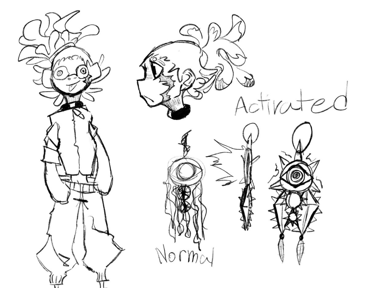 __st4rg4z3r's tweet image. finished the oc. His name is Ashkii and his jinki is Alo, which is a dream catcher that lets him harvest dreams and make them reality. If you have any questions, feel free to ask #gachioc