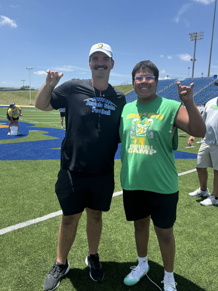 Jose Rodriguez (@jrodriguez_55) on Twitter photo Had a great day at <a href="/AngeloStateFB/">Angelo State Football</a> and thanks to <a href="/CoachBillWeber/">Bill Weber</a> for pushing me today and teaching me some new things! <a href="/maisonragland/">Maison Ragland</a> <a href="/coachbanthony/">Brody Anthony</a> <a href="/806hsscmedia/">Jasone Pearson</a> Had a great day at <a href="/AngeloStateFB/">Angelo State Football</a> and thanks to <a href="/CoachBillWeber/">Bill Weber</a> for pushing me today and teaching me some new things! <a href="/maisonragland/">Maison Ragland</a> <a href="/coachbanthony/">Brody Anthony</a> <a href="/806hsscmedia/">Jasone Pearson</a>