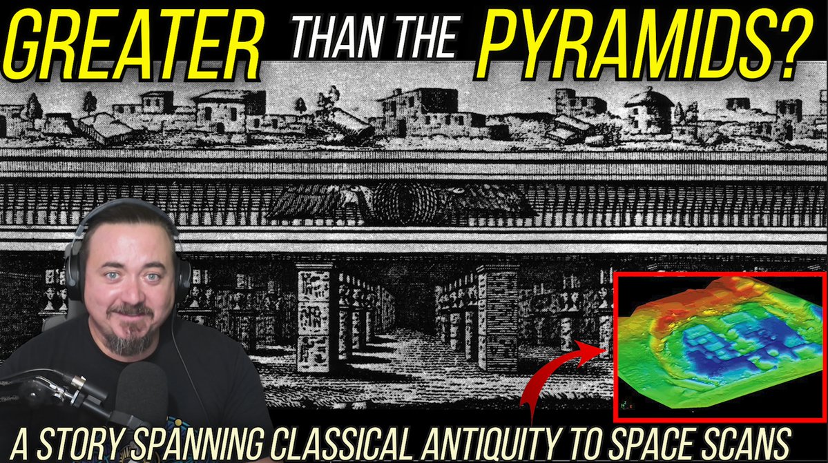 UnchartedX1's tweet image. New video! A site described as 'exceeding the pyramids in grandeur,' and a story spanning classical antiquity right up to modern space-based scanning technology, that not only confirms it exists but it might be even greater than we know. watch here: youtu.be/xwK3XIxTvzU…