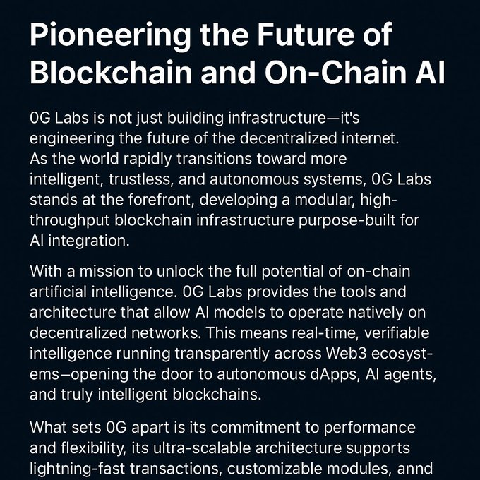 0G Labs – Pioneering the Future of Blockchain and On-Chain AI <a href="/0G_labs/">0G Labs (Home of Infinite AI)</a> <a href="/KaitoAI/">Kaito AI 🌊</a>