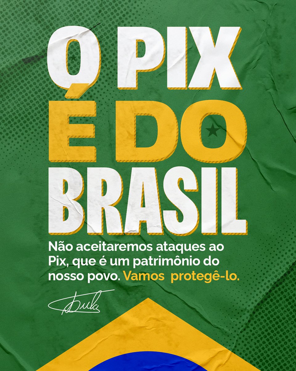 O PIX É DO BRASIL! <a href="/LulaOficial/">Lula</a> 

BRASIL SOBERANO
SOMOS TODOS STF
BOLSONARO NA CADEIA