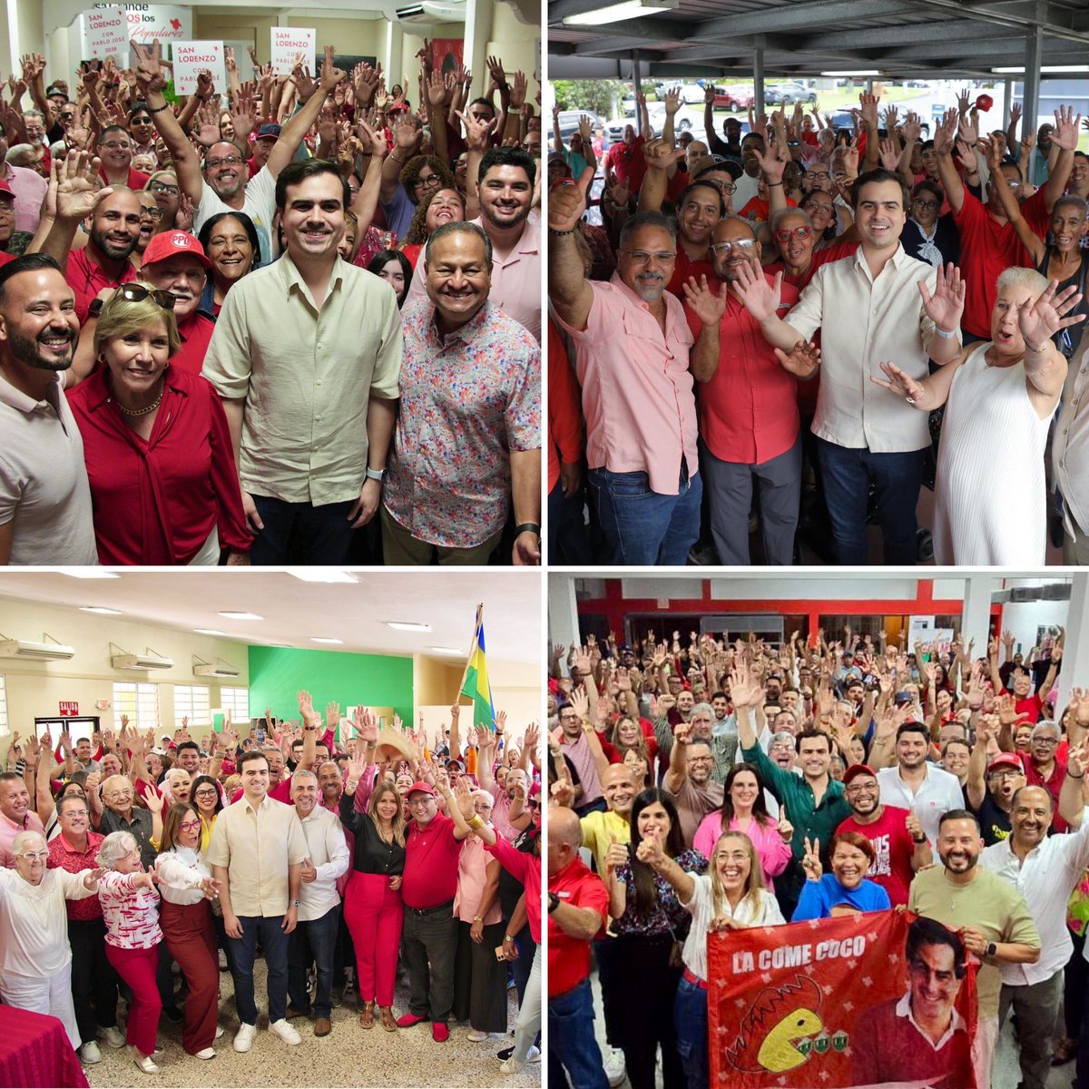 PabloJoseHR's tweet image. El @ppdpr en Ponce, Barceloneta, Río Grande, y Caguas, anoche y hoy 😁