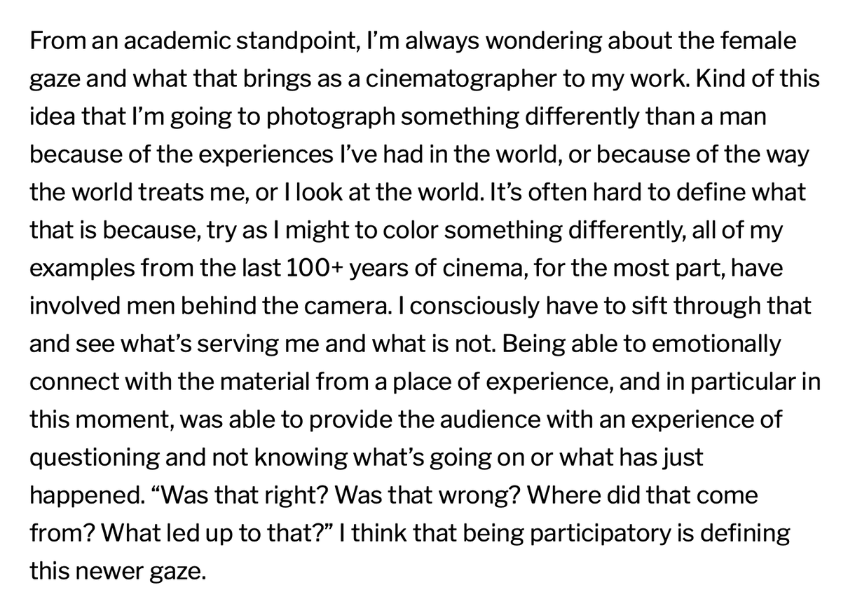 In particular, I loved this response from SORRY, BABY cinematographer Mia Cioffi Henry re: the female gaze and pushing past tropes in storytelling about trauma

You can read my full interview for <a href="/offscrncentral/">Offscreen Central</a> below!
offscreencentral.com/2025/07/18/sor…