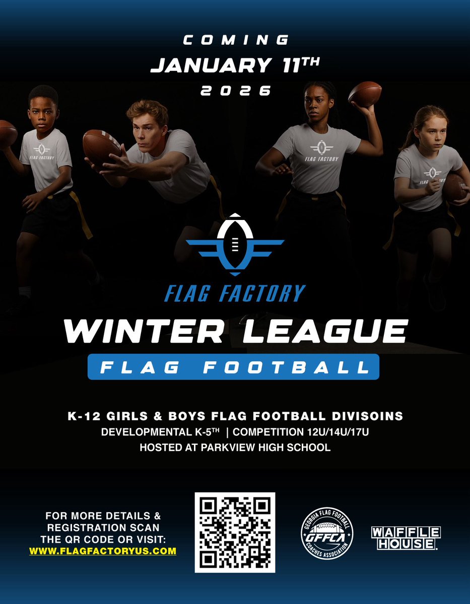 Adam Clack (@coachclack23) on Twitter photo <a href="/ParkviewFB/">Parkview Football</a> will be partnering with <a href="/FlagFactoryUS/">Flag Factory</a> offering an opportunity for both boys and girls to participate in such a league this winter! <a href="/ParkviewFB/">Parkview Football</a> will be partnering with <a href="/FlagFactoryUS/">Flag Factory</a> offering an opportunity for both boys and girls to participate in such a league this winter!
