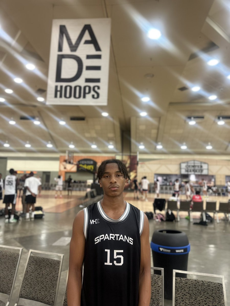 2028 guard Justice Grant paced Team Spartans 15U to a final four birth with 24 points. 

Grant has been a bright spot all weekend for the Spartans, seemingly impossible for opposing teams to stay in front of the attacking guard.