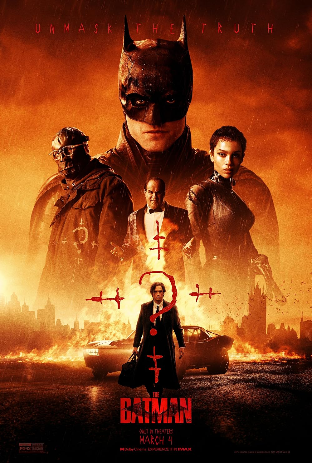 【映画館用両面ポスター】ザ・バットマン Ver.F 低価格で大人気の バットマン 映画館用ポスター US版 約102cm
