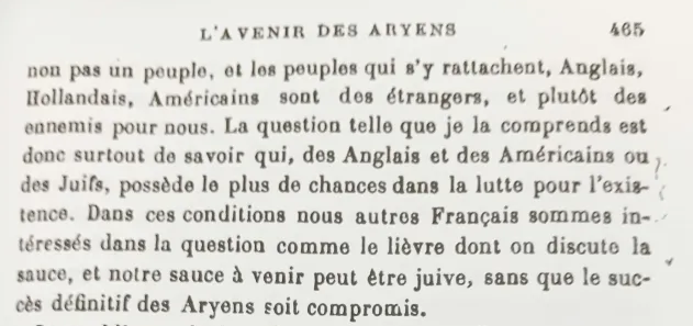 Vlabrest's tweet image. The competitors of the Aryan. The Jews. — The only dangerous competitor of the Aryan today is the Jew. The Jewish question, however, does not present itself to my eyes in the same way as it does to the anti-Jews, and to Drumont in particular, if we take the matter from the French…