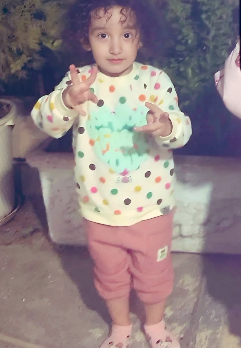 S13802002's tweet image. Photos of #RahaSheikhi, a 3-year-old girl killed along with three family members on July 17 in #Khomein, #Iran. Their car was riddled with bullets by IRGC Basij forces.
Words fail to capture the scale of the Islamic Republic’s crimes against the Iranian people.
#رها_شیخی