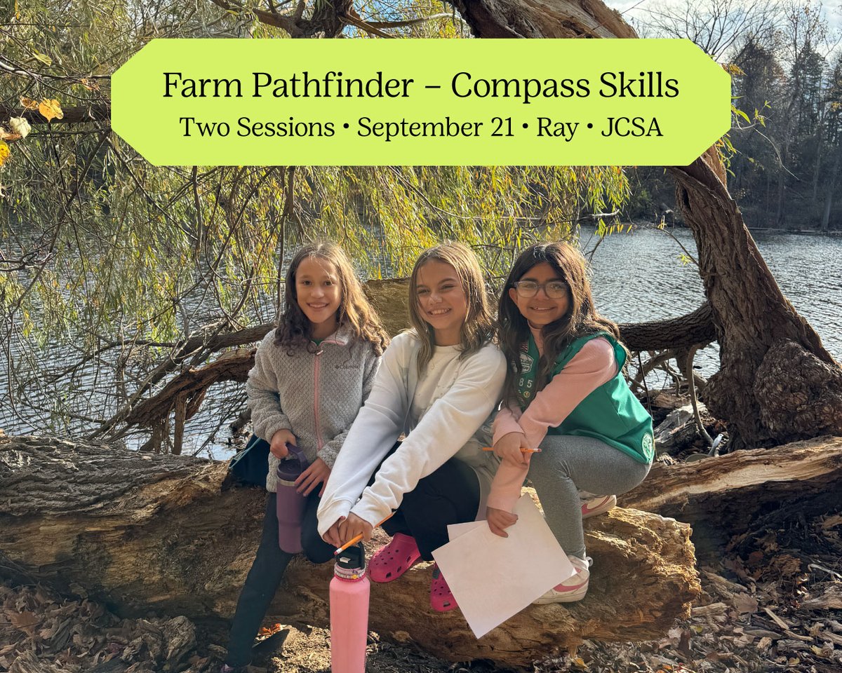 🐮Grab your Farm Passport and get ready for an adventure at Wolcott Mill Metropark Farm Center! Using a map and compass, Girl Scouts will explore the farm and collect animal-themed stamps while learning essential navigation skills along the way. REGISTER: bit.ly/40Mb9dd