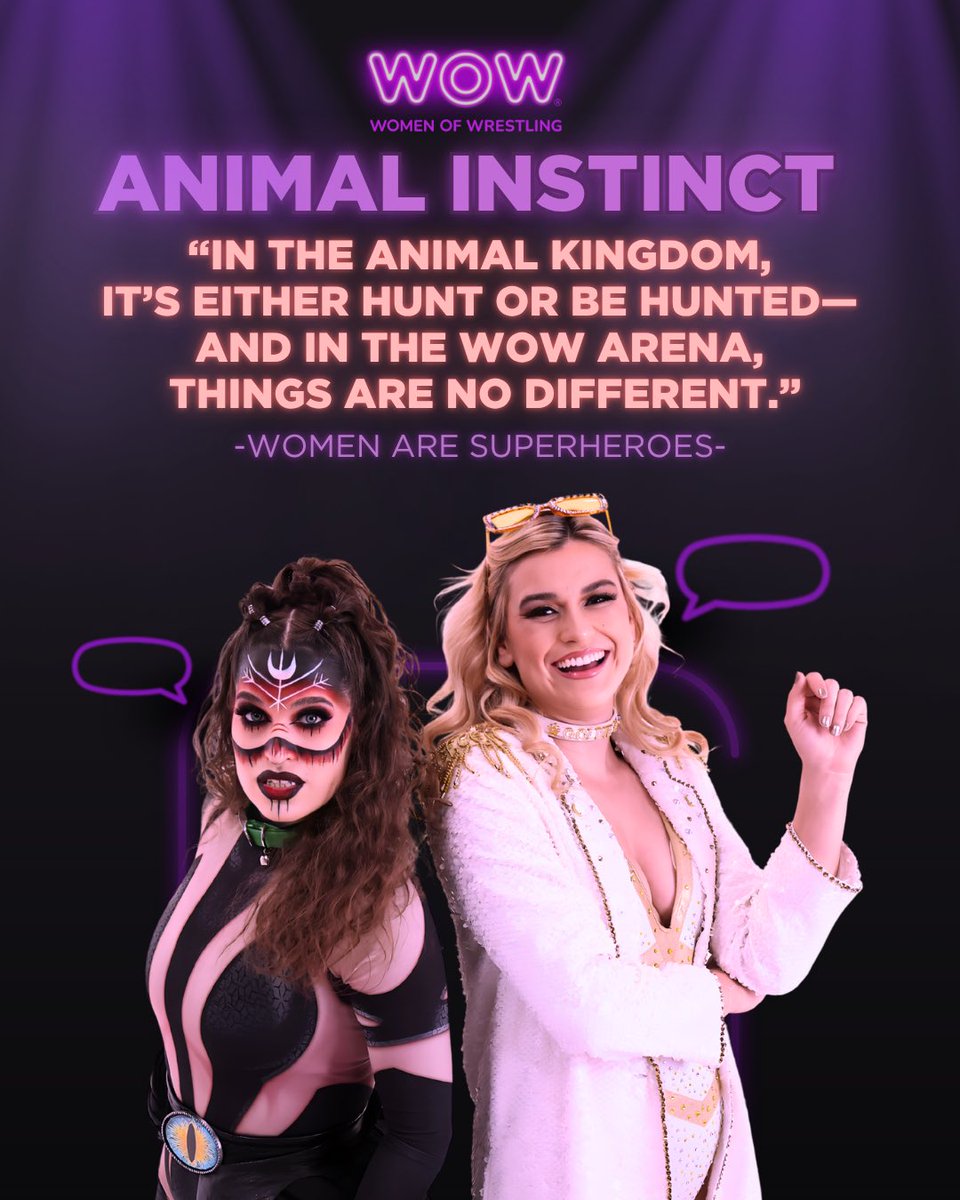 Hunt or be hunted. And Animal Instinct is still the predator. 🐾

Goldie Collins and Katarina Jinx have dominated in singles action these past two weeks, proving they don’t need to stay side by side to stay on top. They’re just enjoying the thrill of the hunt while giving their