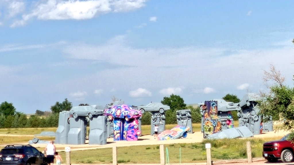 I know the best weird places to see. #CarHenge #roadtrippin #Nebraska