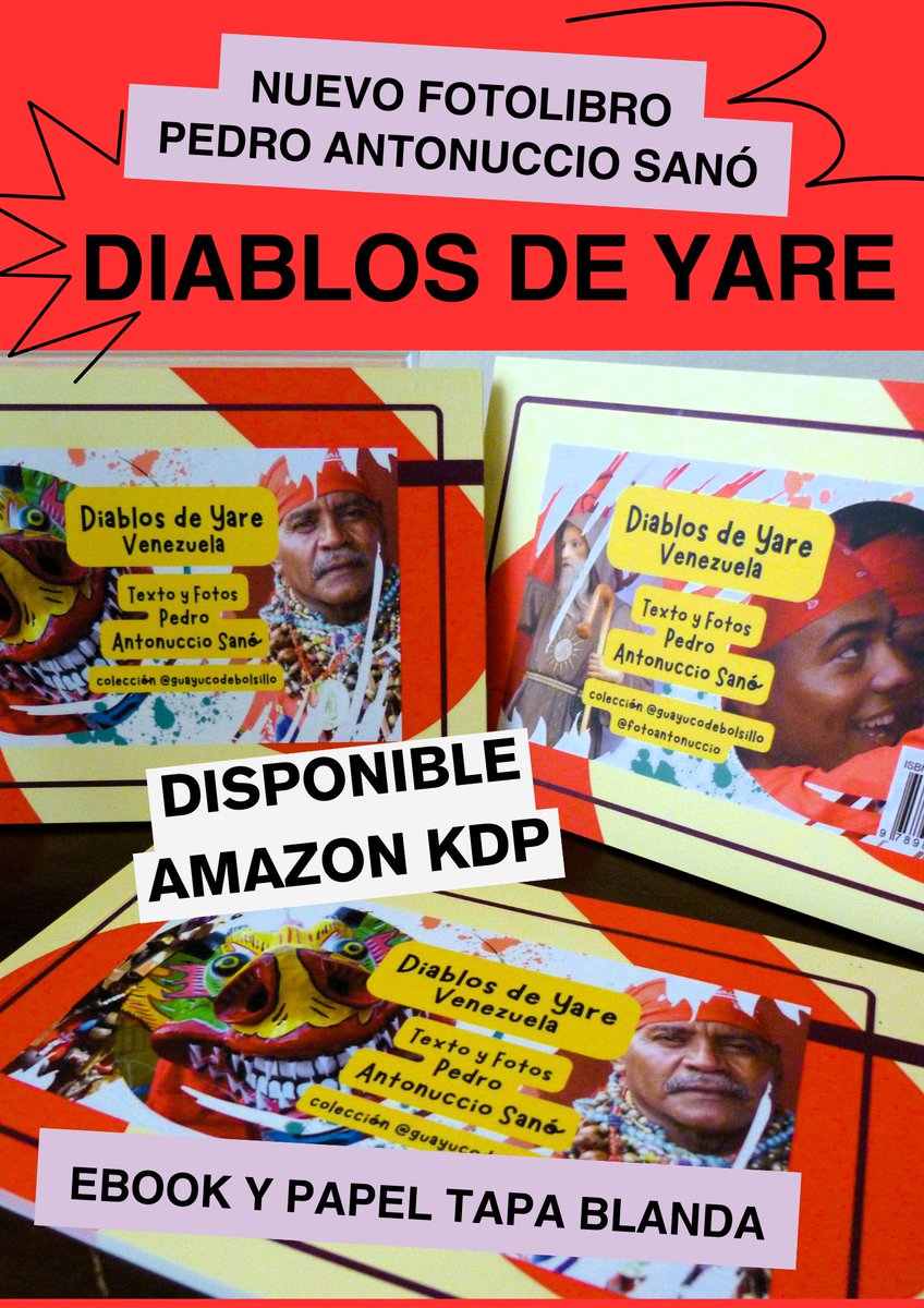 DIABLOS DE YARE / NUEVO FOTOLIBRO DE PEDRO ANTONUCCIO SANÓ. El periodista-fotógrafo Pedro Antonuccio Sanó <a href="/AntonuccioSanoP/">Pedro Antonuccio Sanó</a> presenta su Foto-Libro “Diablos de Yare-Venezuela”, 130 estampas de un admirable fervor secular. Disponible en Amazon KDP, formato e-book y papel tapa blanda