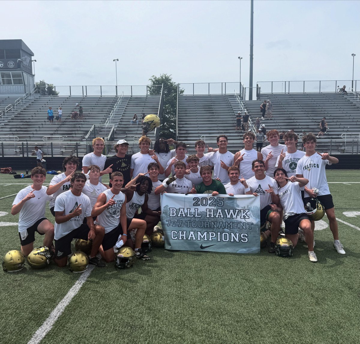 DJHS Celtic Football (@celtsfootball) on Twitter photo What a great day of competing! Big thanks to
<a href="/Coach_Franke/">Josh Franke</a>
& Westerville Central for hosting "The Ball Hawk 7v7 Tournament" We played played hard, finished 7-0 and came home with the SHIP! Way to go CELTS! A lot more work to do to get ready for week 1 at Westerville South! What a great day of competing! Big thanks to
<a href="/Coach_Franke/">Josh Franke</a>
& Westerville Central for hosting "The Ball Hawk 7v7 Tournament" We played played hard, finished 7-0 and came home with the SHIP! Way to go CELTS! A lot more work to do to get ready for week 1 at Westerville South!
