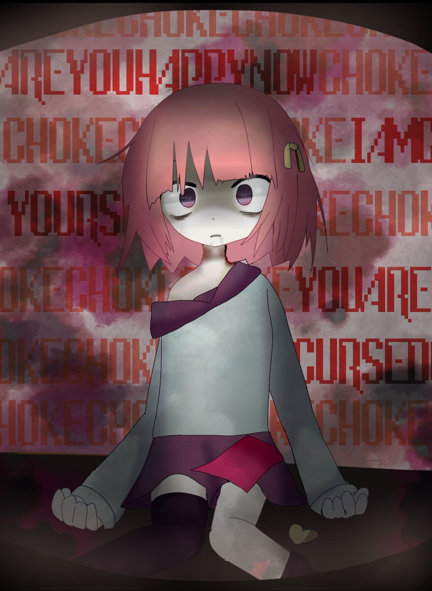 WASABI_T4n's tweet image. leave this poor png of an anime girl alone 💔#sjsm #spookysjumpscaremansion #karamarihospital