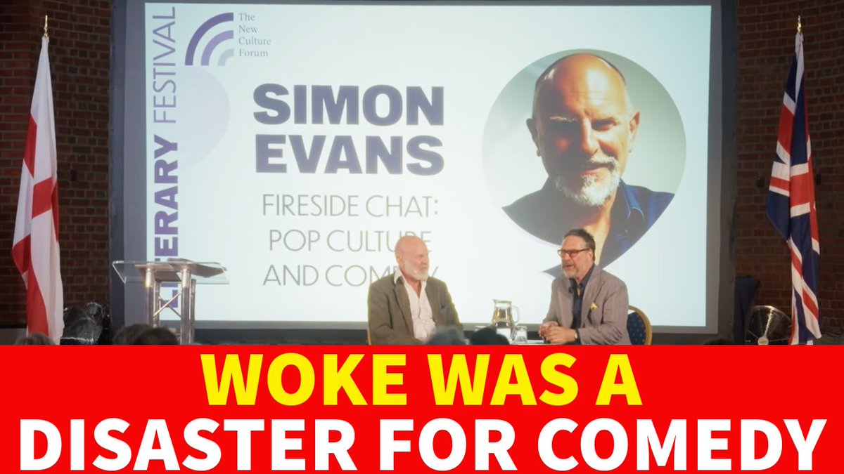 NewCultureForum's tweet image. Is Comedy Dead?
Comedian and cultural commentator @TheSimonEvans believes stand-up has been castrated by the left whilst thriving online comedy remains the preserve of the right
Recorded at our inaugural NCF Literary Festival.
WATCH: youtu.be/eM-3jD4biRk