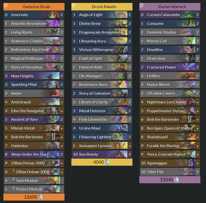 Managed to go 6-2 in today's Europe qualifier with this lineup. Disappointed to not make top 16 but not a bad performance < 48 hours after a balance patch.