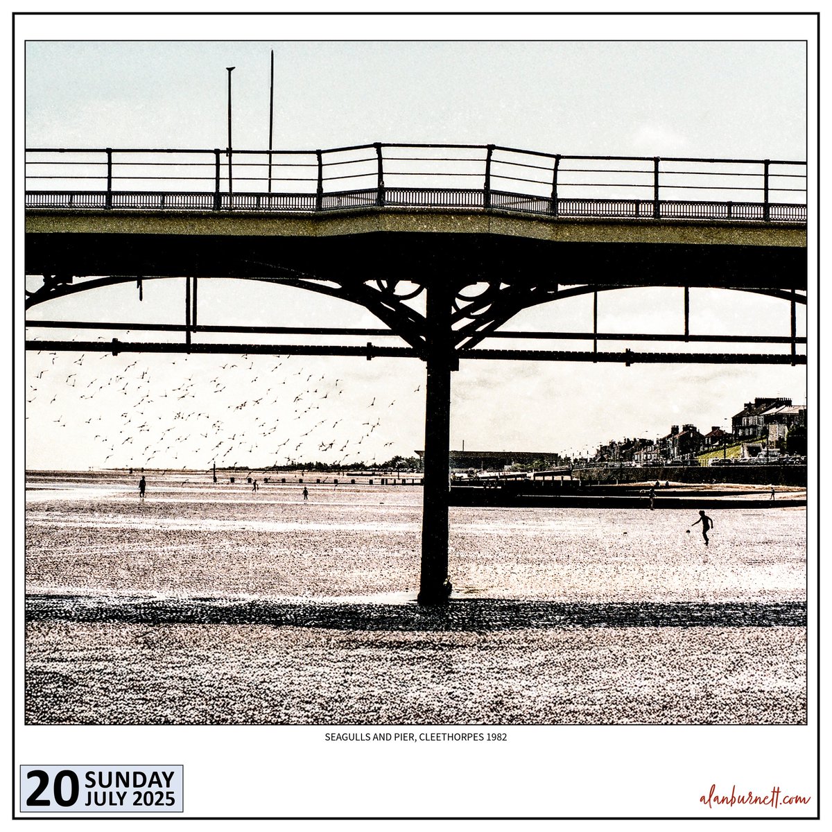 ABFixby's tweet image. And so our week at the seaside comes to an end. It's time to brush the sand from between your toes, deflate your air beds, and pack your suitcase. As we leave, the sun sets beyond Cleethorpes Pier and the seagulls take to the skies in search of a fish supper.