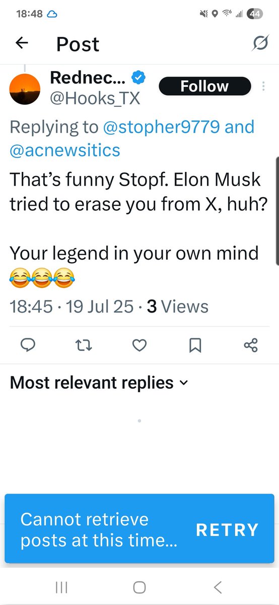 stopher9779's tweet image. It's amazing how I can respond to other people's posts, but once it comes to how I have the receipts of when @X tried to delete me, I can't reply.