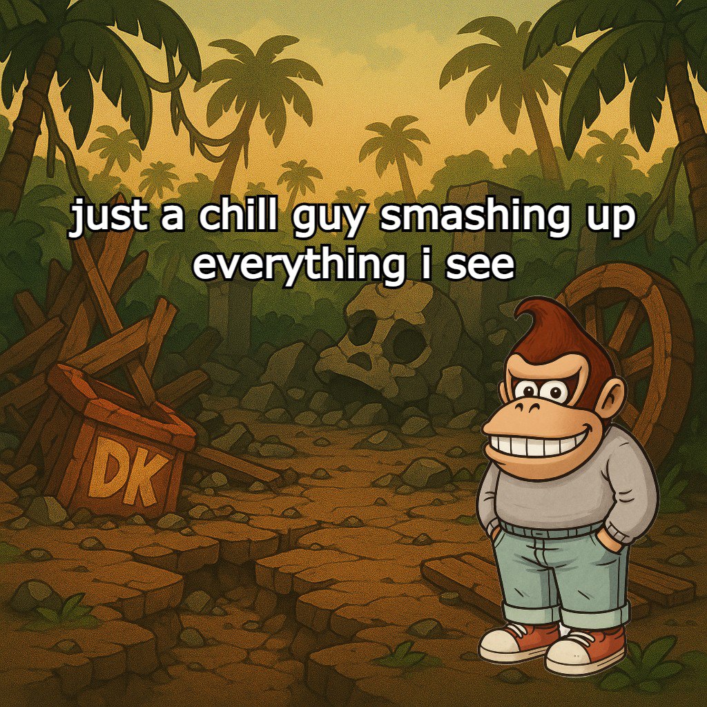 just a chill donkey kong.