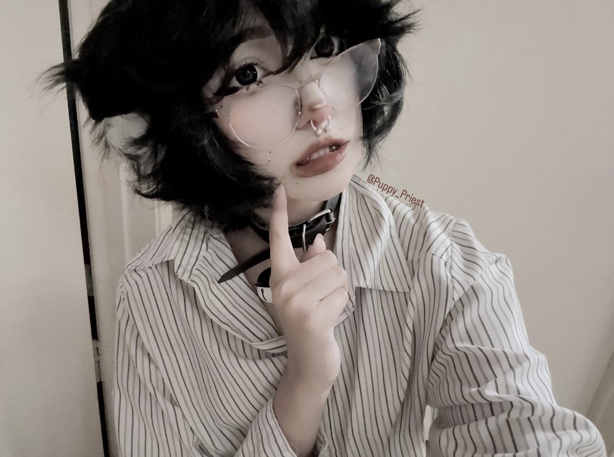 puppypriestpip's tweet photo. Do you like my new black hair? ♡ n ⟳ for more!! ₊˚⊹ 𐂯 #femboy #girlyboy #prettyboy #puppy #dogcoded #puppyboy #puppybf #trap #kemonomimi #petplay https://t.co/9BJKfyhv44