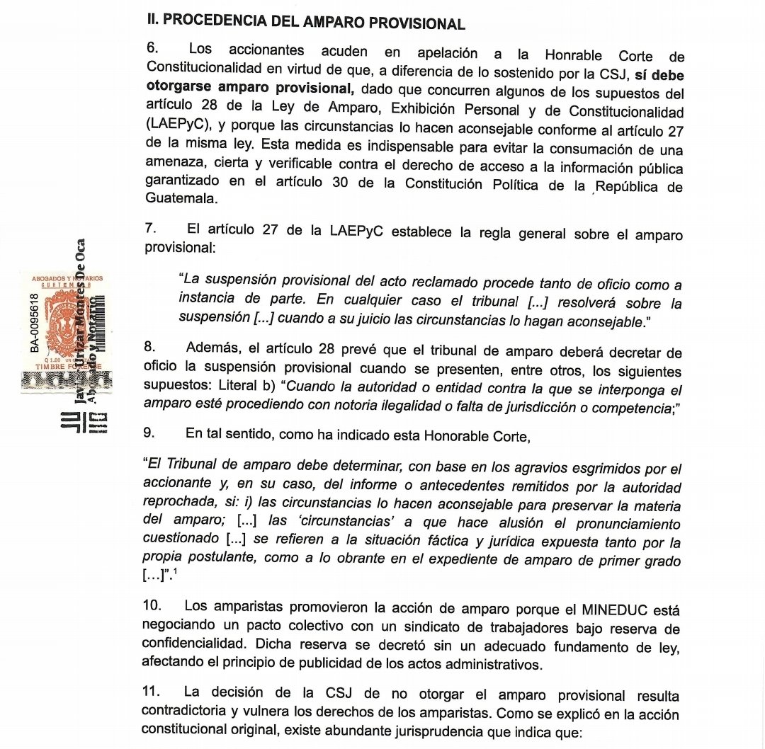 dcuevas_gtv's tweet image. La discusión de la confidencialidad del pacto colectivo de educación vuelve a la @CC_Guatemala. Edgar Ortiz presenta apelación y busca que la CC ordene a la CSJ la transparencia de la negociación entre el STEG y Mineduc, luego que la CSJ no les otorgó un amparo provisional.