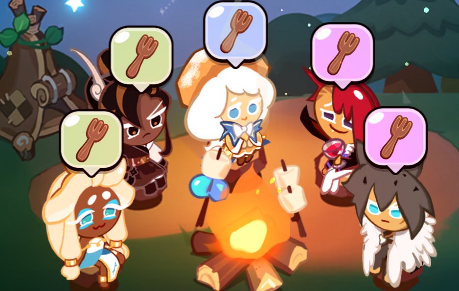 Sweetwolf05's tweet photo. [Cookie Run]

CaraMozza, VampWolf and their daughter at camp

#CookieRun #CookieRunKingdom #CRK #CaraMozza #CaramelArrowCookie #MozzarellaCookie #VampWolf #WerewolfCookie #VampireCookie #CreamPuffCookie https://t.co/n5VbNAUgHt