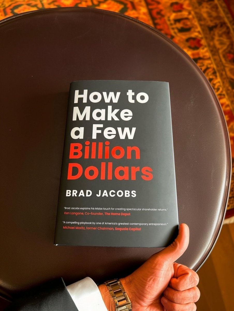 Most rich people are lucky one-hit wonders. We should only study serial entrepreneurs like Brad Jacobs, who beat the odds repeatedly. His book's a game-changer, loaded with insights. I loved it and can't recommend it enough.  amzn.to/3TQrbyH