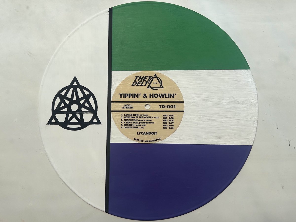 Lycandothings's tweet photo. I am very excited to reveal these custom painted vinyl records I have been working on lately!

I posted them to BluSky, but haven’t posted them on here yet.

Each record is made with love and has plenty of customizable options for colors, labels, symbols and more! https://t.co/AznrHWRbKD