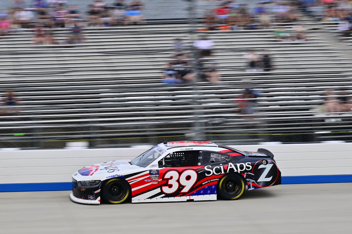 FordPerformance's tweet image. #NASCAR | @RyanSiegRacing posts his seventh Top 10 finish of the year as he runs P6 to lead #Ford in today’s rain-shortened race @MonsterMile.